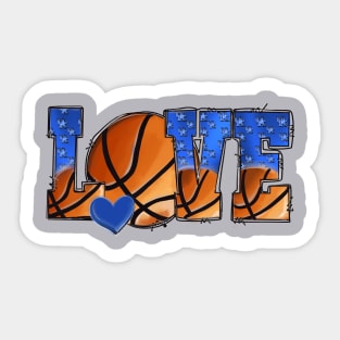 Love Kentucky Wildcat Basketball Sticker